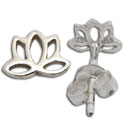 Lotus Studs Earrings Sterling Silver: Enlightenment