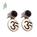 Crown Chakra Om Earrings