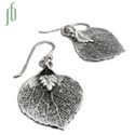 Bodhi Leaf Earrings, Pipal Leaf Earrings