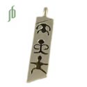 Trinity Yoga Poses Pendant