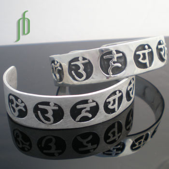 Chakra Mantra Cuff Bracelet