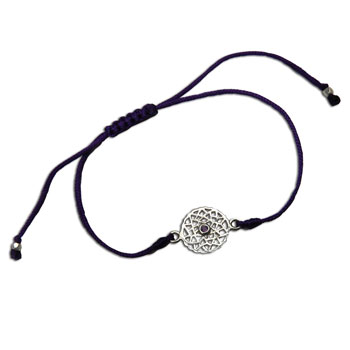 Crown Chakra Bracelet Adjustable Purple