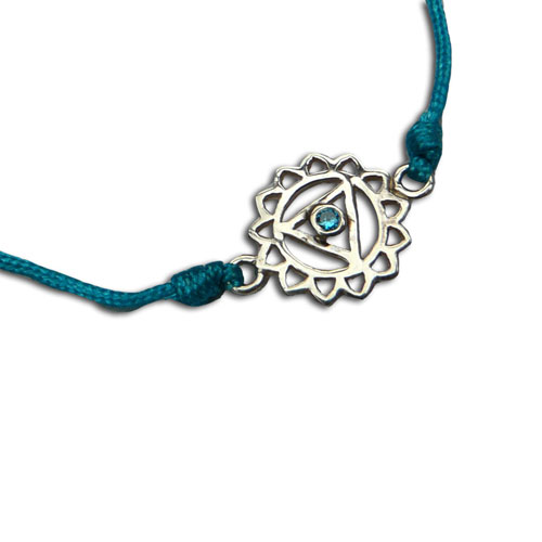 Throat Chakra Bracelet Adjustable Turquoise #2