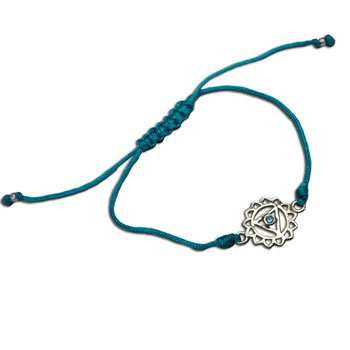 Throat Chakra Bracelet Adjustable Turquoise