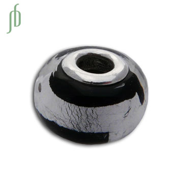 Black and Silver Bead