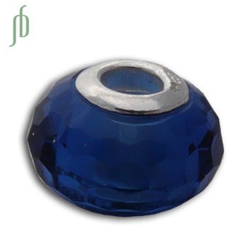 Faceted Forehead Chakra Blue Stone Bead Pandora Compatible