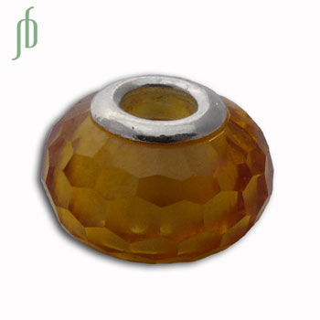 Faceted Solar Plexus Chakra Bead Yellow Cubic Zirconia