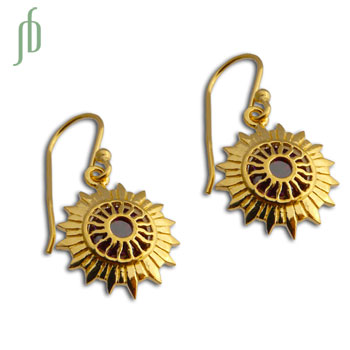 Good Vibes GOLD Crown Chakra Earrings