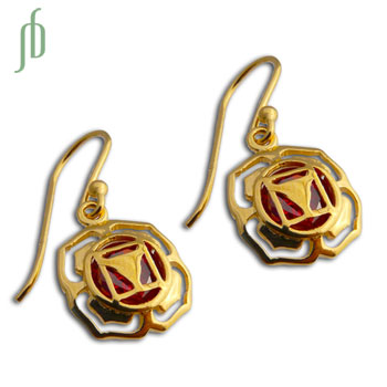 Good Vibes GOLD Root Chakra Earrings