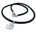 Om Necklace Leather 20"/50 cm