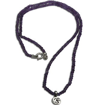 Crown Chakra Necklace with Amethyst 18"/45 cm Sterling silver #2