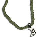 Heart Chakra Necklace with Peridot 18"/45 cm Sterling silver