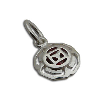 Root Chakra Charm 8 mm w/ 5 mm jump ring