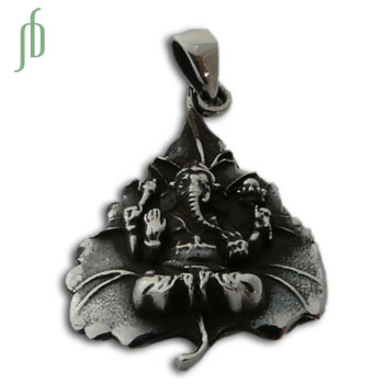 Ganesh Bodhi Leaf Pendant